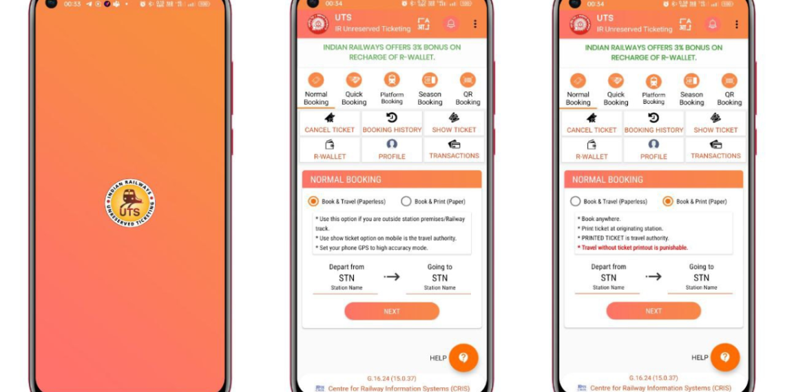 UTS Application Railway General Ticketing Application New Updates Tripzdude