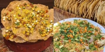 Famous Golden Masala Cheese Papad Chaat In Mumbai