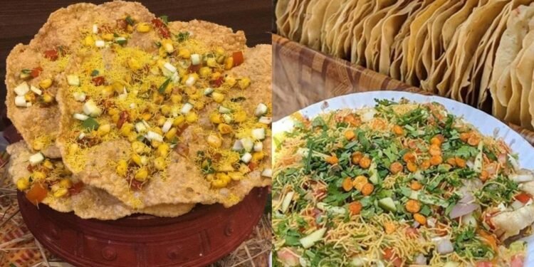 Famous Golden Masala Cheese Papad Chaat In Mumbai