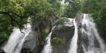 aintharuvi waterfalls | five falls today | tenkasi | sengotta